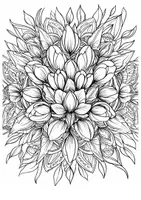 Vorschau - Arbeitsblätter - Kunst Tulpen Ausmalbild Kunstidee Blumen Ausmalbilder - Seite 3