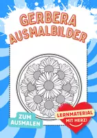 Vorschau - Arbeitsblätter - Ausmalbild Gerbera Mandala Kunst Blumen Ausmalbilder ausmalen - Deckblatt