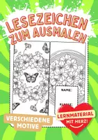 Vorschau - Arbeitsblätter - Bougainvillea Lesezeichen Leseecke Mandala Blumen Kunst basteln Ausmalbilder - Deckblatt