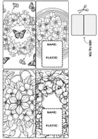 Vorschau - Arbeitsblätter - Bougainvillea Lesezeichen Leseecke Mandala Blumen Kunst basteln Ausmalbilder - Seite 2