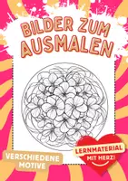 Vorschau - Mal- und Bastelvorlagen - Ausmalbilder Bougainvillea Mandala Kunst Blumen Bilder zum Ausmalen - Deckblatt