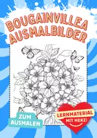 Vorschau - Arbeitsblätter - Ausmalbild Bougainvillea Mandala Kunst Blumen Ausmalbilder ausmalen - Deckblatt