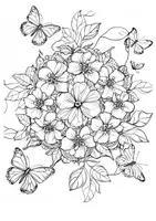 Vorschau - Arbeitsblätter - Ausmalbild Bougainvillea Mandala Kunst Blumen Ausmalbilder ausmalen - Seite 2