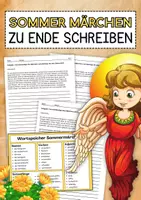 Vorschau - Arbeitsblätter - Schreibkonferenz - 5 sommerliche Märchen zum weiterschreiben - Deckblatt