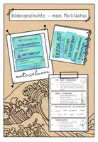Vorschau - Merkblätter - Mein Merkfächer zum Schreiben einer Bildergeschichte (aquarell) - Deckblatt