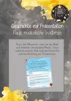 Vorschau - Arbeitsblätter - Materialpaket: Paulis musikalische Weltreise - Musik und Tänze aus aller Welt - Seite 1