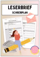 Vorschau - Arbeitsblätter - Leserbrief - Schreibplan (editierbar) - Deckblatt