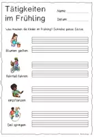 Vorschau - Arbeitsblätter - Frühling / Tätigkeiten im Frühling - Seite 2