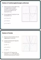 Vorschau - Stationenlernen - Lerntheke: Quadratische Funktionen - Seite 2
