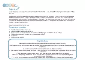 Aperçu - Apprentissages en autonomie - Cartes à pince dénombrement - dinosaures - Page 2