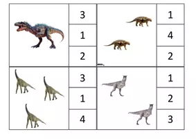 Aperçu - Apprentissages en autonomie - Cartes à pince dénombrement - dinosaures - Page 3