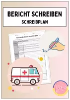 Vorschau - Arbeitsblätter - Bericht - Schreibplan (editierbar) - Deckblatt