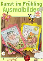 Vorschau - Mal- und Bastelvorlagen - Ausmalbilder Frühling - Deckblatt