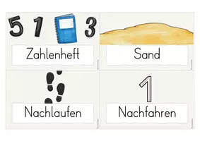 Vorschau - Stationenlernen - Stationskarten für Ziffern- und Buchstabenweg - Seite 3