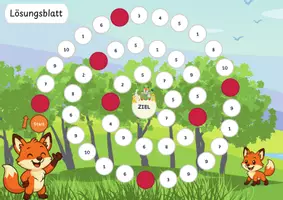 Vorschau - Arbeitsblätter - Mathe-Brettspiel mit dem Fuchs: Addieren und Subtrahieren - Seite 2