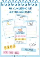 Vista previa - Hojas de trabajo - MI CUADERNO DE LECTOESCRITURA - página 1
