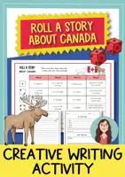Προεπισκόπηση - Φύλλα εργασίας - Roll a story about Canada - δημιουργική γραφή (Αγγλικά) - Εξώφυλλο