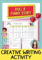 Προεπισκόπηση - Φύλλα εργασίας - Roll a funny story - δημιουργική γραφή (Αγγλικά) - Εξώφυλλο