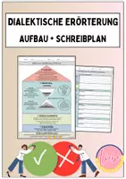 Vorschau - Arbeitsblätter - Dialektische Erörterung: Aufbau und Schreibplan ⏳ - Deckblatt