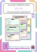 Vista previa - Para docentes: organización, planificación y formación - Llavero DEFENSA ORAL oposiciones maestros - Portada