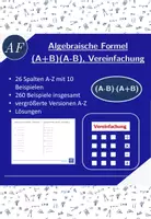Vorschau - Arbeitsblätter - Algebraische Formel (A+B)(A-B), Vereinfachung - Deckblatt
