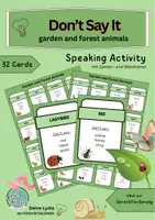 Vorschau - Spiele - Don't Say It - Game (garden and forest animals) - Deckblatt