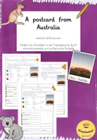 Vorschau - Arbeitsblätter - Writing a postcard from Australia - eine dreifach differenzierte Schreibaufgabe - Deckblatt