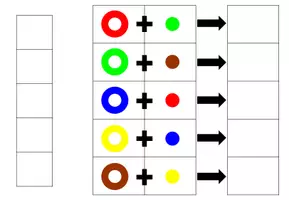 Aperçu - Jeux - Combinaisons 2 éléments - Niveau 2 - TSA - qeSKidi - Page 1