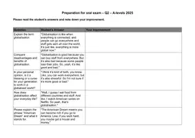 Vorschau - Arbeitsblätter - Übung mündliches Abitur Englisch - Deckblatt