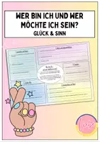 Vorschau - Arbeitsblätter - Glück & Sinn: Wer bin ich - Wer möchte ich sein? - Deckblatt