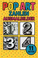 Vorschau - Mal- und Bastelvorlagen - Pop Art Zahlen Ausmalbilder 0-10 (11 Malvorlagen) - Deckblatt