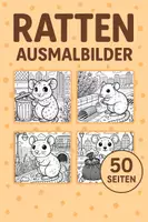 Vorschau - Mal- und Bastelvorlagen - Materialpaket Ratten – Interactive + 50 Ausmalbilder - Seite 1
