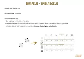 Vorschau - Spiele - Würfelspaß schriftlich Rechnen: die vier Grundrechenarten Klasse 4/5 - Seite 2