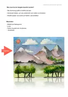 Vorschau - Arbeitsblätter - Landschaft zeichnen leicht gemacht -Arbeitsblatt - Seite 1
