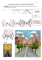 Vorschau - Arbeitsblätter - Zeichnen einer Landschaft in der Perspektive leicht gemacht - Deckblatt
