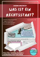 Vorschau - Stundenentwürfe - Was ist ein Rechtsstaat - Jugend und Recht - Deckblatt