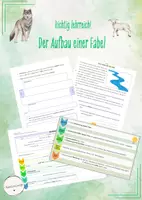 Vorschau - Stundenentwürfe - Der Aufbau einer Fabel - Der Wolf und das Lamm (Deutsch, Klasse 5/6) - Deckblatt