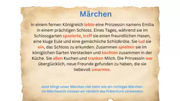 Vorschau - Arbeitsblätter - Präteritum (DaF) Verben im Kontext - Seite 3