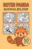 Vorschau - Mal- und Bastelvorlagen - Roter Panda Ausmalbilder (50 Malvorlagen) inkl. Stundenentwurf (PDF) - Deckblatt