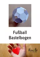 Vorschau - Mal- und Bastelvorlagen - Wir basteln einen Fußball! – Bastelbogen - Deckblatt