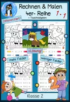 Vorschau - Arbeitsblätter - Rechnen & Malen – 4er-Reihe im Einmaleins • Differenzierte Rechenmalblätter für Klasse 2 🎨✏️ - Deckblatt