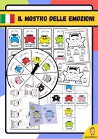 anteprima - Esercizi - Il mostro delle emozioni - Pagina di copertina