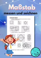 Vorschau - Arbeitsblätter - Aufgabenblatt Maßstab_Geometrie - Deckblatt