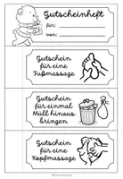 Vorschau - Mal- und Bastelvorlagen - Gutscheinheft - Bastelvorlage (für Muttertag, Vatertag oder andere besondere Anlässe) - Seite 3