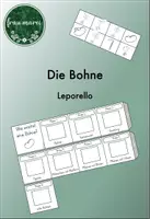 Vorschau - Mal- und Bastelvorlagen - Bohne - Leporello Wachstum - Wie wächst eine Bohne? - Deckblatt