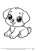 Vista previa - Manualidades / Dibujos para colorear - Cuaderno de colorear perritos / Puppy coloring book - página 2