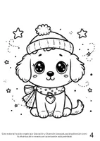 Vista previa - Manualidades / Dibujos para colorear - Cuaderno de colorear perritos / Puppy coloring book - página 3