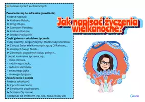 zapowiedź - Karta wielkanocna, pisanie życzeń - obwoluta