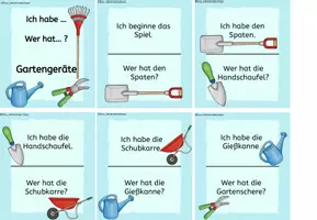 Vorschau - Anderer Materialtyp - Lesespiel Gartengeräte - Seite 1