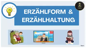 Vorschau - Präsentationen/Tafelbilder - Erzählformen und Erzählhaltung - Deckblatt